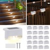 FOGULO 20 Pack Solar Fence Lights Outdoor for Step, Deck,