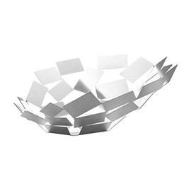 Alessi MT03 W Grey Basket for Serving – Baskets for Serving (Grey, 416 mm, 375 mm, 150 mm)