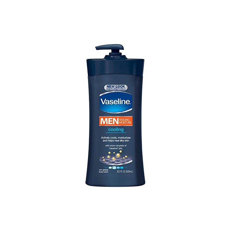 Vaseline Men Healing Moisture Body Lotion - Cooling - 20.3