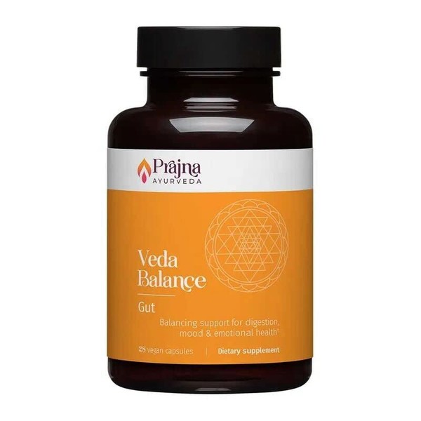 Prajna Ayurveda Veda Balance Gut is Practitioner formulated to Support Digestion & Regularity and Ease Gas & Bloating to Keep Your Body and Mind Health; Vegan, Gluten-Free, Soy-Free