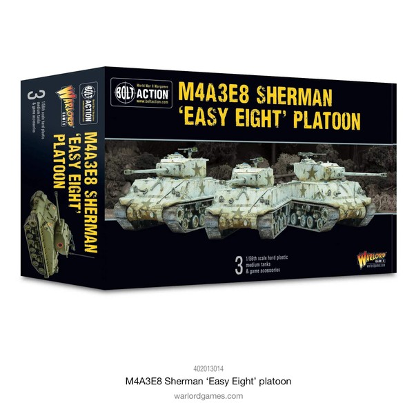 Warlord Games Bolt Action WWII M4A3E8 Sherman Easy Eight Platoon