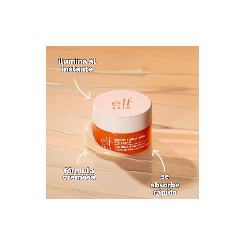 E.l.f. SKIN Bright + Brew-tiful Eye Cream Mini, Crema para