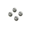 MINI Cooper Emblem Logo Silver Tire Valve Stem Caps Set