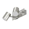 ledscom.de Wall lamp WAIKA, Two-Flame, with Switch, matt Chrome, incl.