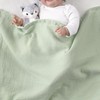 CREVENT 30''X40'' Organic Muslin Cotton Baby Blanket for Newborns, Soft