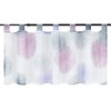 ESLIR Kitchen Bistro Curtain Modern Transparent Short Curtain with Loops