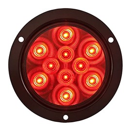 Optronics LED Stop Tail & Turn Light 4 Round 10Diode Red Flush Mount Light Only