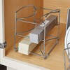 iDesign Classico Kitchen Organizer Rack for Aluminum Foil, Sandwich Bags,