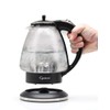 Capresso H2O Glass Rapid-Boil Kettle (48 oz, Black/Polished Chrome)