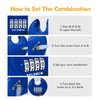 DELSWIN 4 Digit Combination Lock, Outdoor Combination Disc Padlock with
