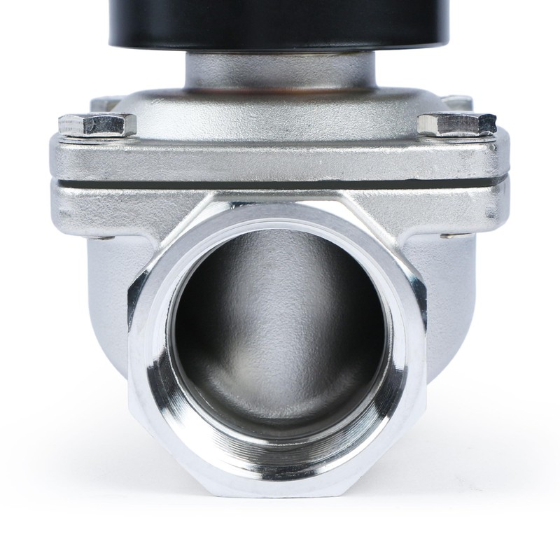 U.S. Solid 1-1/2" Solenoid Valve - 12V DC Stainless Steel