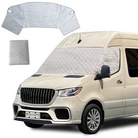 Sun Protection Windscreen for Mercedes Sprinter 2006-2018, Waterproof Car Windscreen Cover, Windscreen Cover, UV Resistant, Dust, Frost Resistant