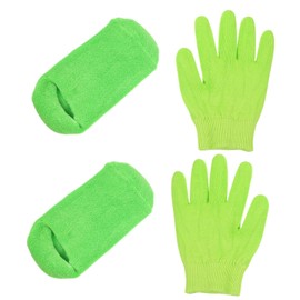 PACKOVE 1Set Moisturizing Gloves and Socks for Women Hydrating Hand and Foot Care Kit with Breathable Design Reusable and Lightweight for Daily Skin Care and Overnight