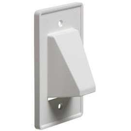 Arlington CE1-1 Recessed Cable Wall Plate, 1-Gang, White