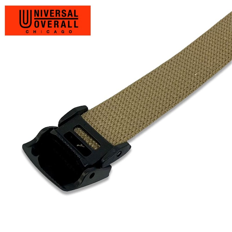 UNIVERSAL OVERALL 32mm Wide YKK Buckle Belt Black