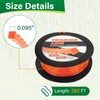 DuckcowsC 282ft .095" String Trimmer Line Weedeater String Replacement for