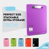 Plastic Clipboard with Storage - Heavy Duty Plastic Storage Clipboard