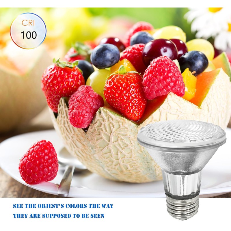 BOGAO Par20 Bulbs, 6 Pcs 120V 50W Par20 Light Bulbs,