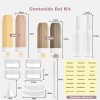 16 Piece Botellas De Viaje,botella De Viaje De Silicona