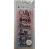 Momenta Script Sentiment Craft Stamps Smile Sparkle Dream Hello Thankful