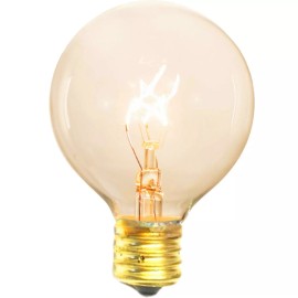 Lee Display G50 Globe Patio Light Bulbs Box of 25 Clear Incandescent Transparent C9 E17 7W