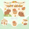 Capybara Birthday Decorations - 180X110CM Capybara Happy Birthday Backdrop, Theme