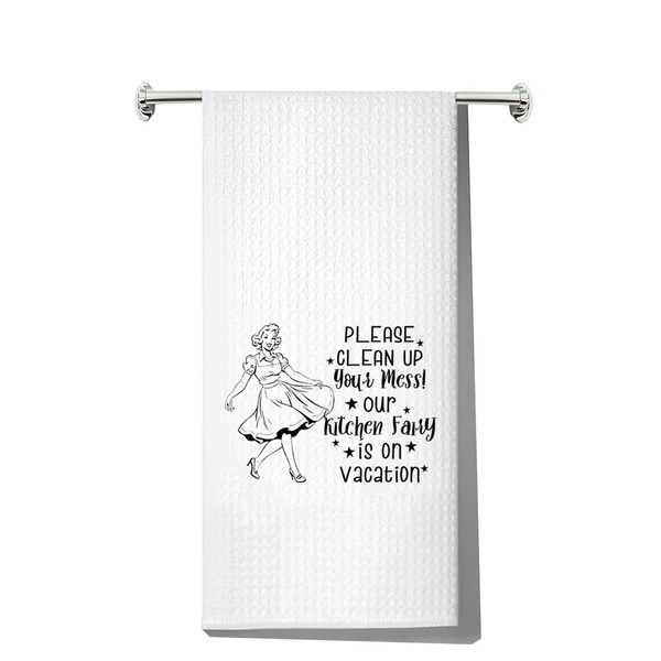 Funny Housewife Kitchen Towels Housewife Gift Please Clean Up Your