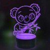 Optical Illusion 3D Koala Night Light 16 Colors Changing USB