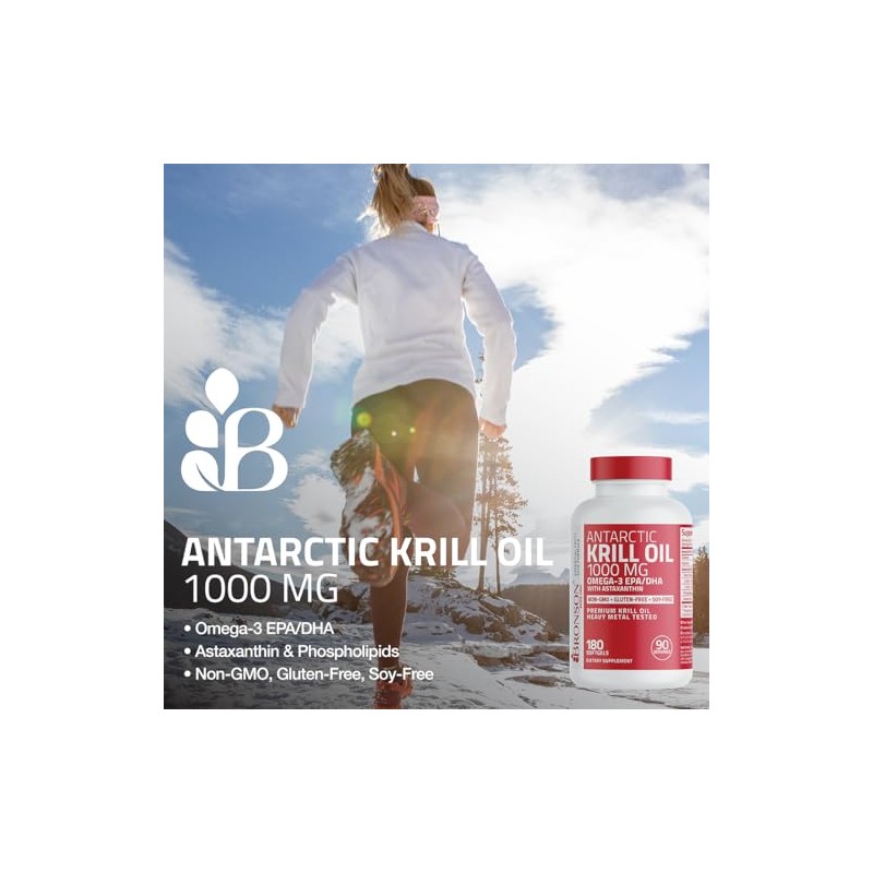 Bronson Antrtico Krill Aceite 1000 Mg Con Omega-3S Epa, Dha,