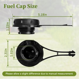 Gas Cap Fit for B&S Mower - Fuel Tank Cap Fit for B&S 625e, Troy Bilt 200 100 Mower with 550EX engine Engines, Gas Tank Caps Fit for Craftsman Hu sqvarna Toro Lawnmower, 799585