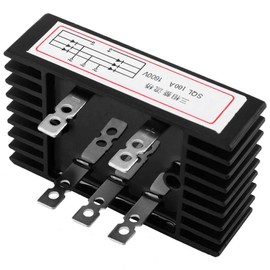 SQL100A 1600V AC to DC Three Rectifier, Bridge Rectifier 3 Phase Bridge Phase Diode with Good Temperature and Power Cycle Ability for Power Supply
