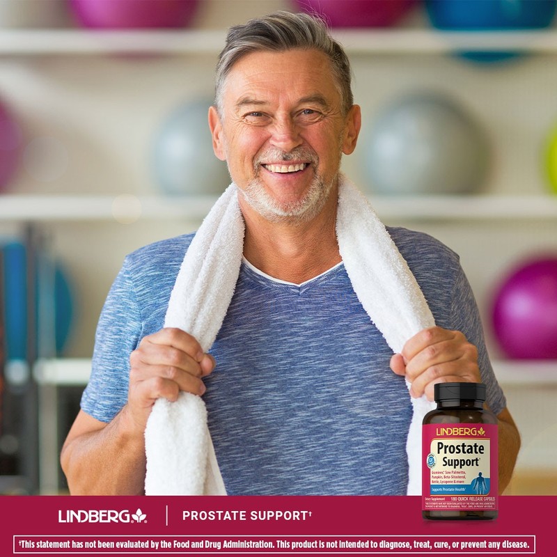 Lindberg Prostate Supplement | 180 Count | Saw Palmetto, Pumpkin