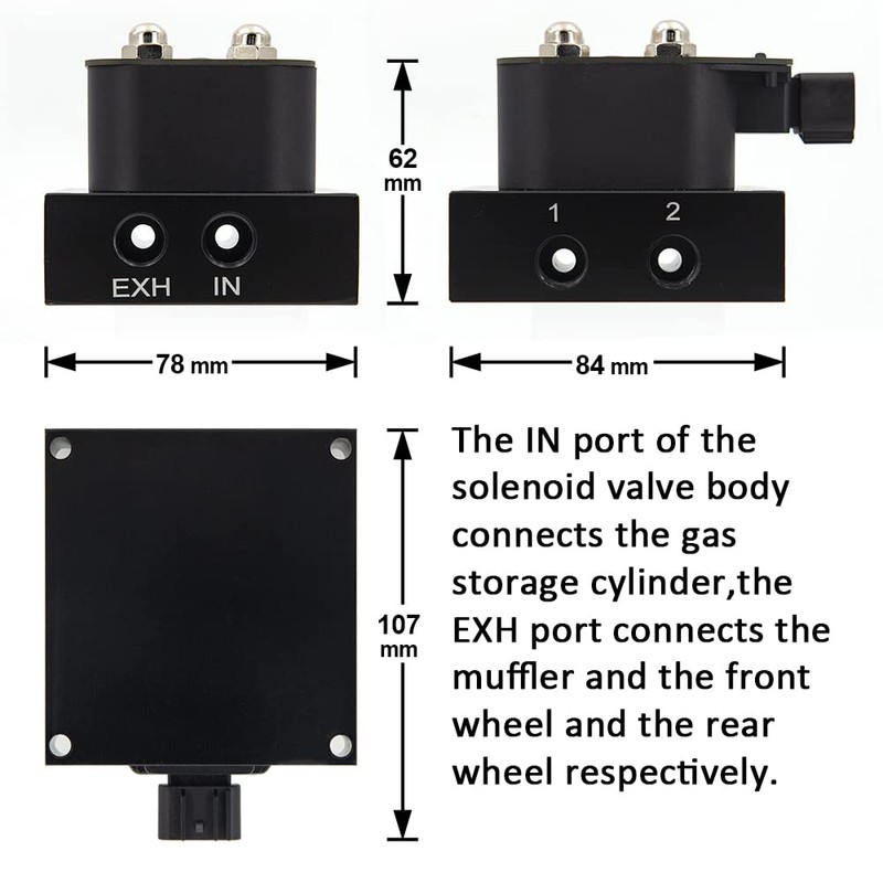 ZHSYMX 12v Solenoid Valve Air ride Suspension manifold valve with
