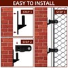 4Pack Wall Mount Gate Hinge, 1-3/8'' Pipe Gate Hinge Set