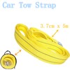 Heavy Duty Tow Strap with Solid Metal Hooks,10,000lbs Recovery Capacity