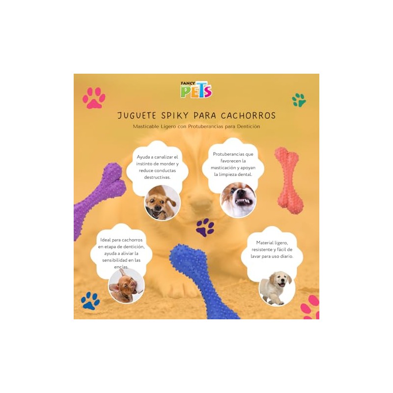 Fancy Pets Juguete de Caucho Spiky para Perro En Forma