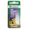 Littelfuse (MIC2020.VP) MICRO2 Yellow 32V 20 Amp Blade Fuse, (Pack