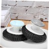 PACKOVE 3Pcs Stainless Steel Scrubbers Compact Cleaning Brushes for Dishes