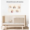 B Bachvibes Wooden Baby Monthly Milestone Plaques - Set of