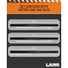 Lang Tools 2573 3-Piece Thread Restorer File Set , Black