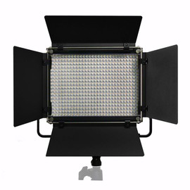 Vidpro LED-540 Professional Varicolor 540 LED Studio Lighting Kit with Carry Case Powered by AC or Battery NP-F Series Bi-Color 3200K - 5600K Digital LCD Display All Metal Construction