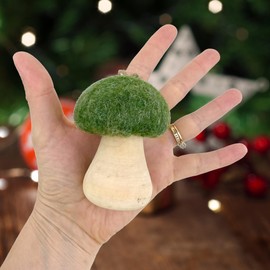 Mushroom Ornaments, Set of 2 Christmas Ornaments Woodland Decorations
