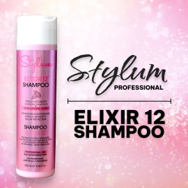Shampoo Nutritivo Profesional Stylum 280ml  Brillo, Vitalidad y Fortalecimiento Sin Parabenos                                                         