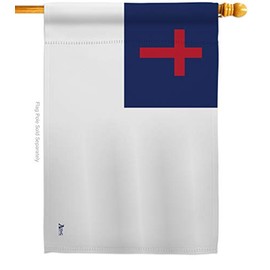 Americana H140830 Christian Inspirational Faith & Religious Impressions Decorative Vertical House Flag 28" x 40" Printed In USA Multi-Color