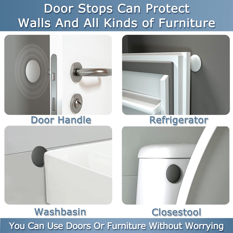 XoYoZo Door Stoppers Wall Protector Buffer Guard Doorknob Door Handle