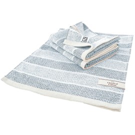 Senshu Special Towel, Classical Cotton, Smart Face Towel, Made in Japan, 100% Cotton, 11.4 x 29.5 inches (29 x 75 cm), Water Absorbent, Quick Drying, Thick Border, Navy, Organic Cotton