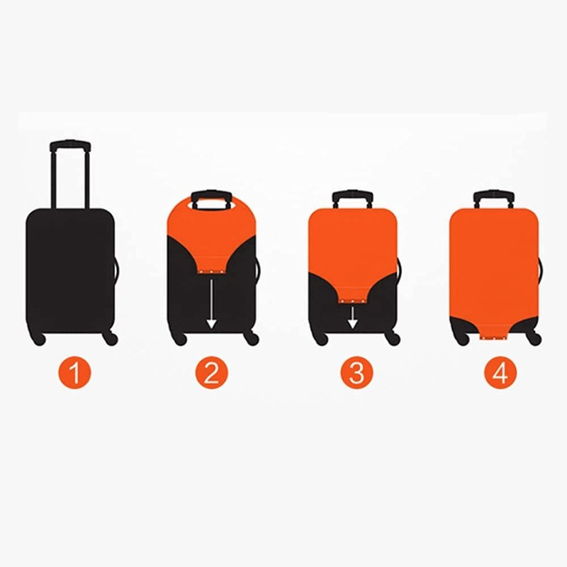 Meet-shop Protective Suitcase, Protective Case, Elastic Travel Pack Cover, Washable,