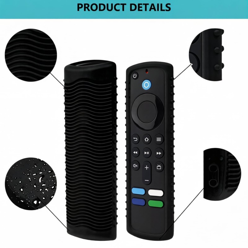 [2 Pack] Protective Cover for FTV Stick Remote, Friendly Silicone
