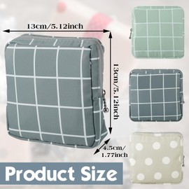 Ymapinc 3Pcs Sanitary Napkin Storage Bag Period Bags for Teen Girls for School Period Pouch Portable Tampon Storage Pouch for Women Ladies with Zipper Feminine Necessities