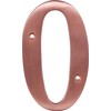 Distinctions 90590 Brushed Copper House Number 0, 5-Inch